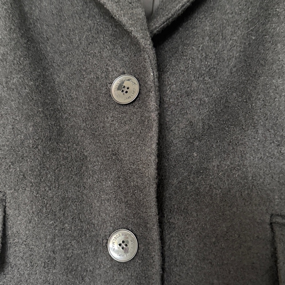 Sam Edelman Classic Black Coat - Picture 3 of 8